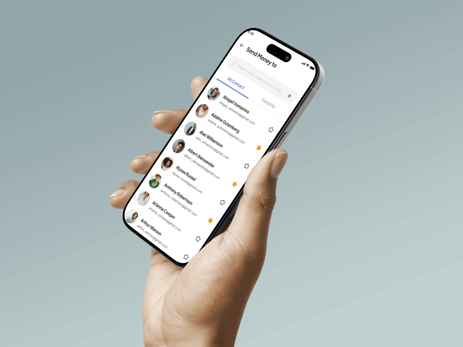 Nexu payment screens