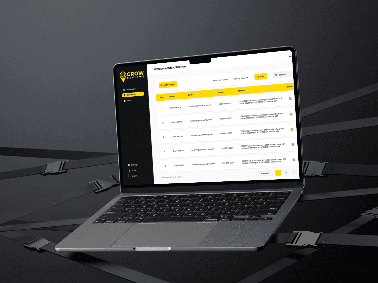 Grow Reviews company management